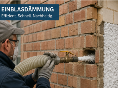 Einblasdämmung in Durchführung